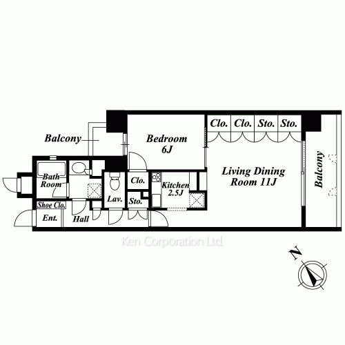 Elite Residence Miyamasuzakaの写真 間取り