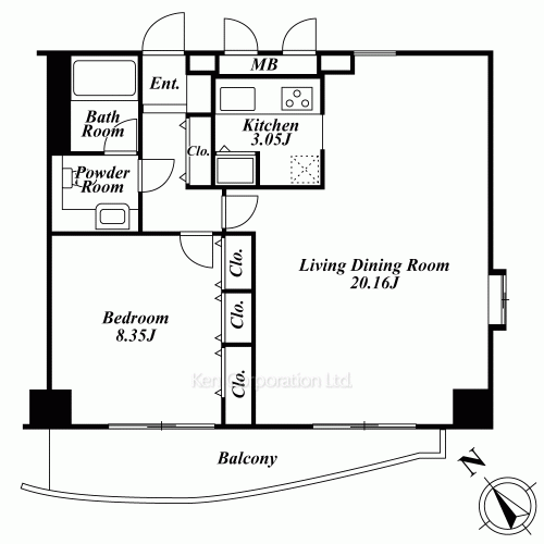広尾ハイツの写真 間取り