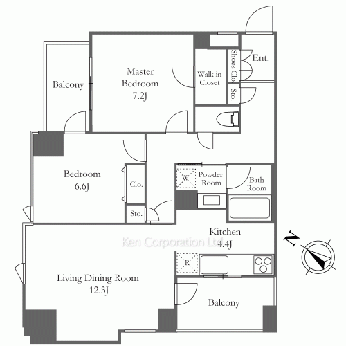 勝どきレジデンスの写真 間取り