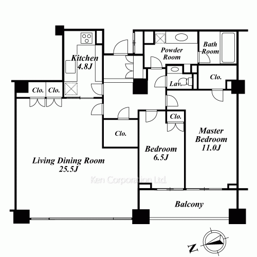 パークコート元麻布ヒルトップレジデンスの写真 間取り
