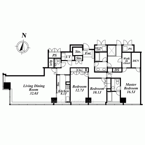 ラ・トゥール芝公園Ⅱの写真 間取り