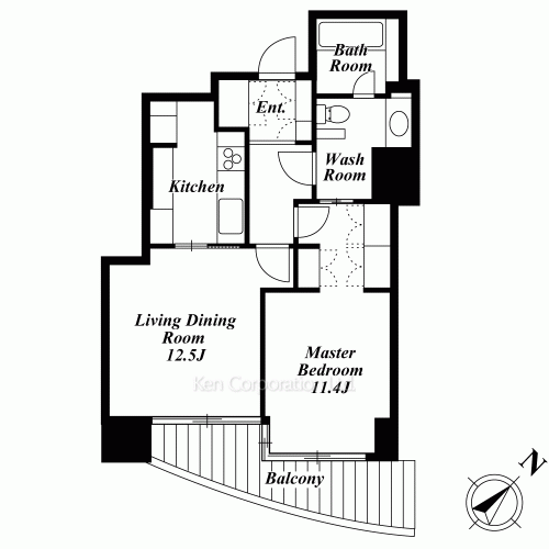 愛宕グリーンヒルズフォレストタワーの写真 間取り