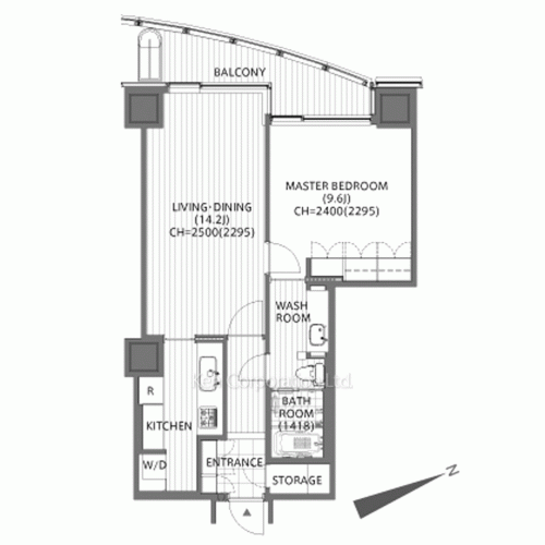 愛宕グリーンヒルズフォレストタワーの写真 間取り