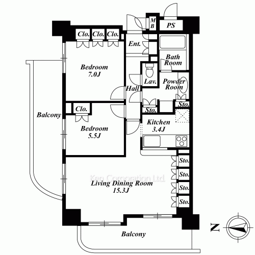 パークアクシス四谷ステージの写真 間取り