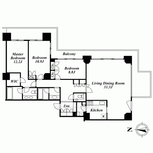 泉ガーデンレジデンスの写真 間取り