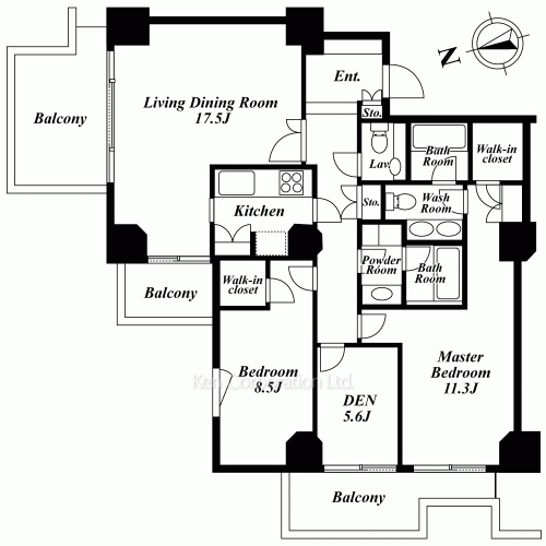 泉ガーデンレジデンスの写真 間取り