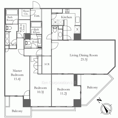 元麻布ヒルズ フォレストタワーの写真 間取り