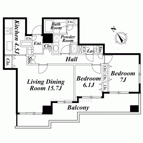 代官山アドレス ザ・レジデンスサウスの写真 間取り