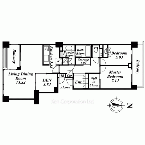 パークコート三田綱町の写真 間取り