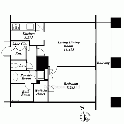 ラ・トゥール神楽坂の写真 間取り