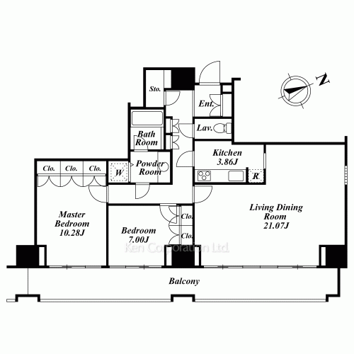 オークコートの写真 間取り