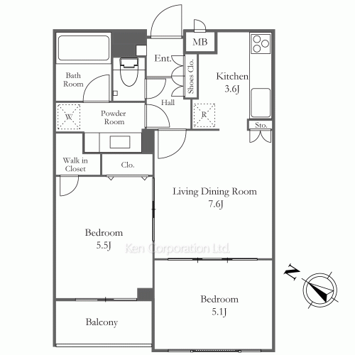 ミリアレジデンス乃木坂の写真 間取り
