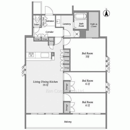サンテラス代々木上原の写真 間取り