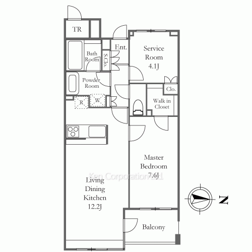プライマル渋谷桜丘の写真 間取り