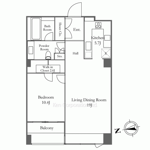 ザ・ウエストミンスター六本木の写真 間取り