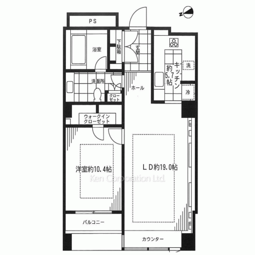 ザ・ウエストミンスター六本木の写真 間取り