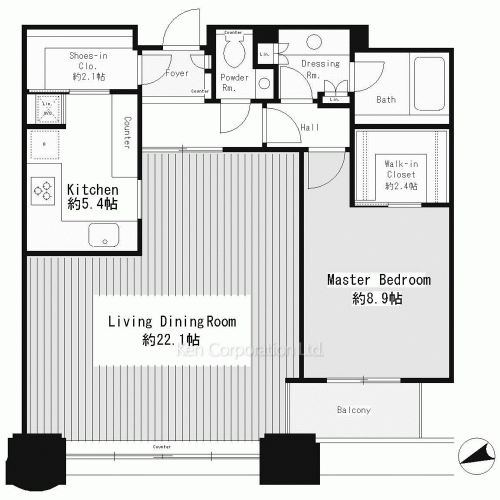 青山パークタワーの写真 間取り
