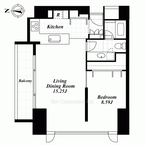 KDXレジデンス四谷の写真 間取り