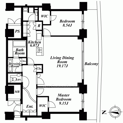 ラ・トゥール汐留の写真 間取り