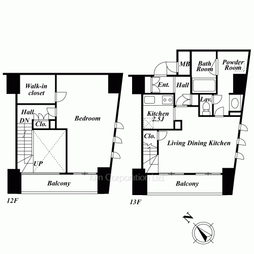 フォレシティ六本木の写真 間取り