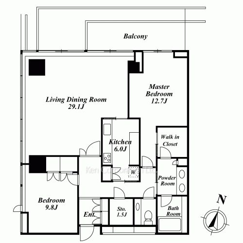 二番町パークフォレストの写真 間取り