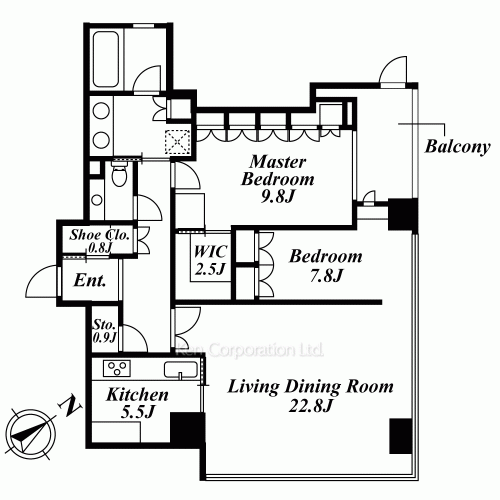 二番町パークフォレストの写真 間取り