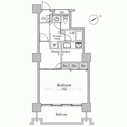 六本木ビュータワーの写真 間取り