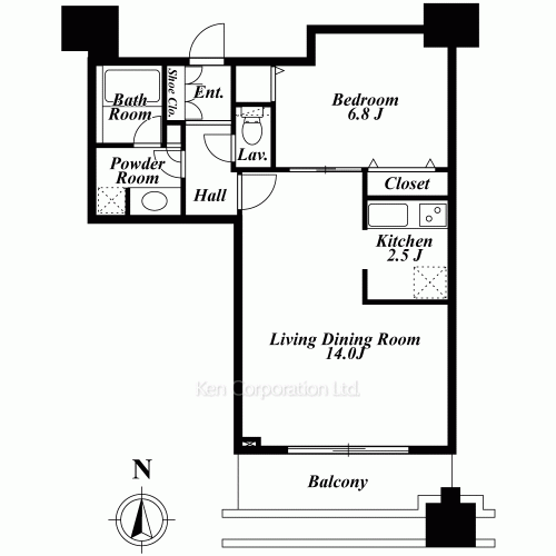 レジディア西麻布の写真 間取り