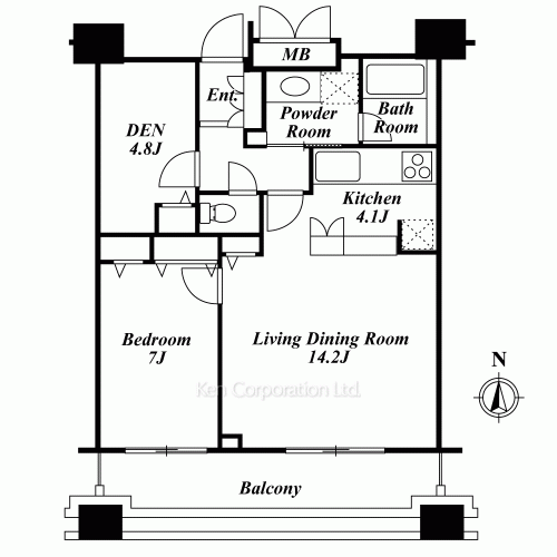 レジディア西麻布の写真 間取り