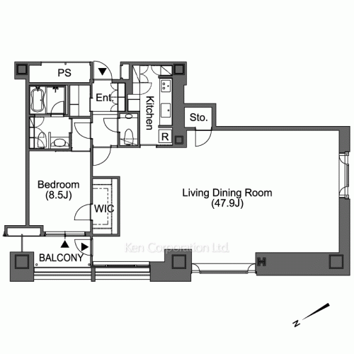 オランダヒルズ森タワーRoPの写真 間取り