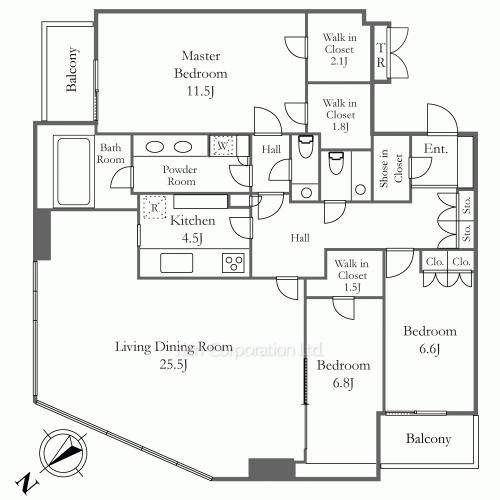 青山パークタワーの写真 間取り