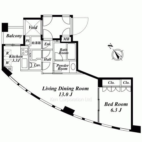 レジディアタワー乃木坂の写真 間取り