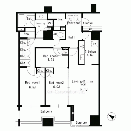 パークアクシス日本橋ステージの写真 間取り
