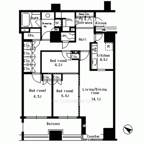パークアクシス日本橋ステージの写真 間取り