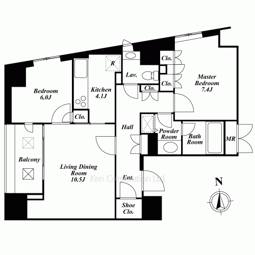 パークハウス芝タワーの写真 間取り