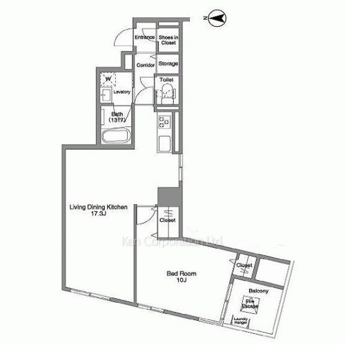 コンフォリア銀座EASTの写真 間取り