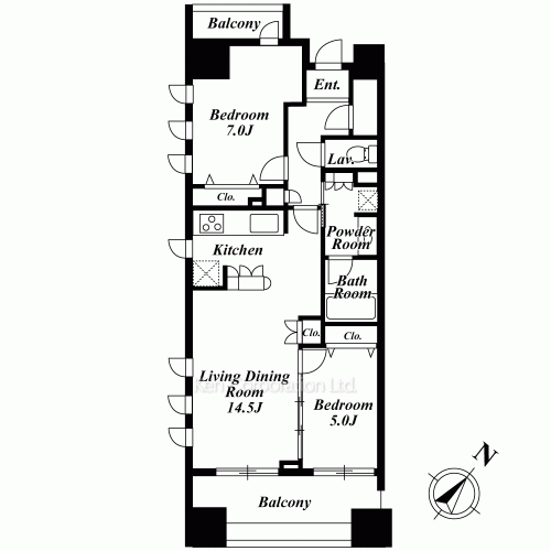 パークキューブ日本橋水天宮の写真 間取り