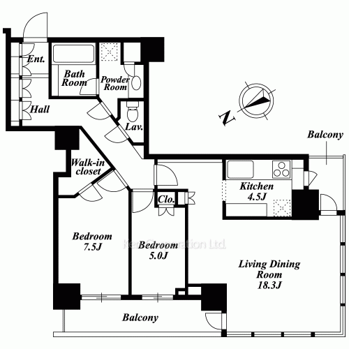パークタワー芝浦ベイワード アーバンウイングの写真 間取り