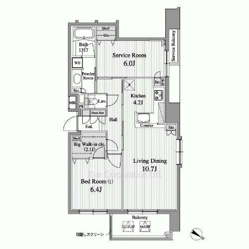 KDXレジデンス日本橋水天宮の写真 間取り
