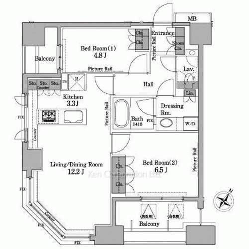 ParkAxis白金台の写真 間取り