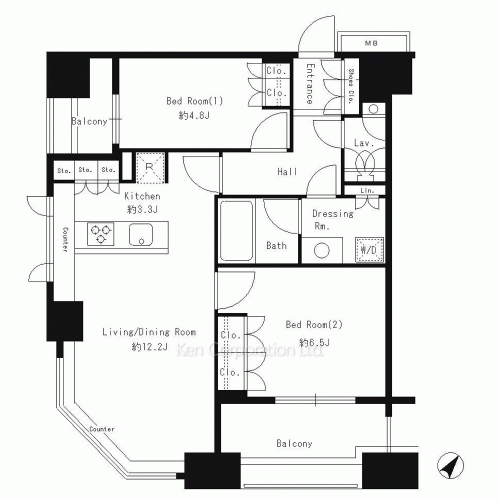 ParkAxis白金台の写真 間取り