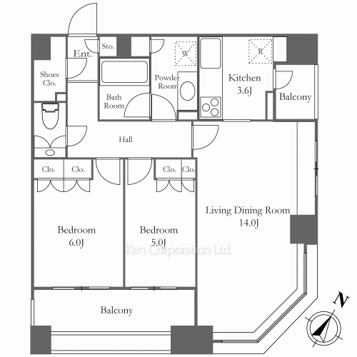 ParkAxis白金台の写真 間取り