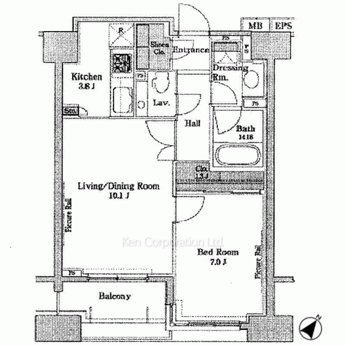 ParkAxis白金台の写真 間取り