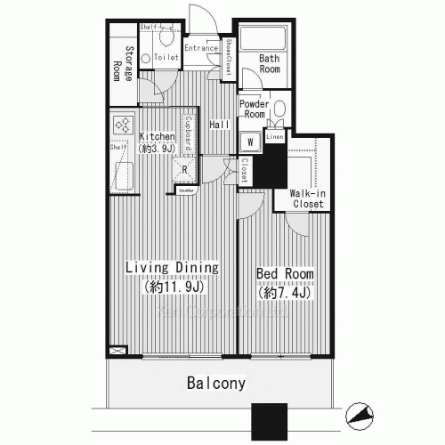 白金タワーの写真 間取り