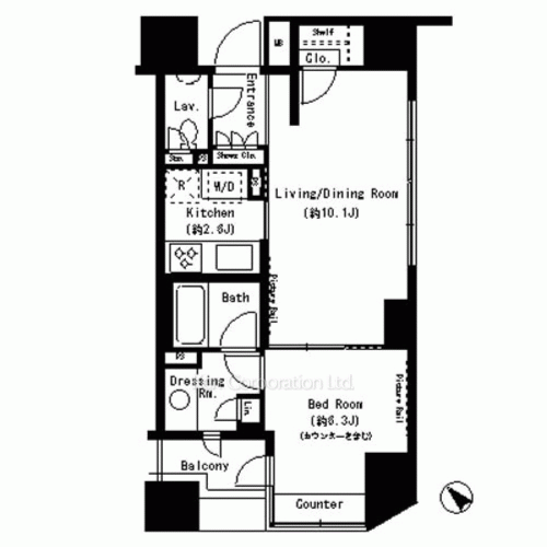 Park Axis 溜池山王の写真 間取り