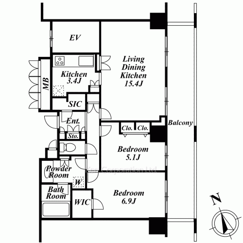 コンフォリア田町の写真 間取り
