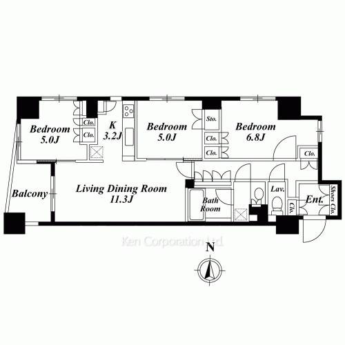 カスタリア東日本橋の写真 間取り