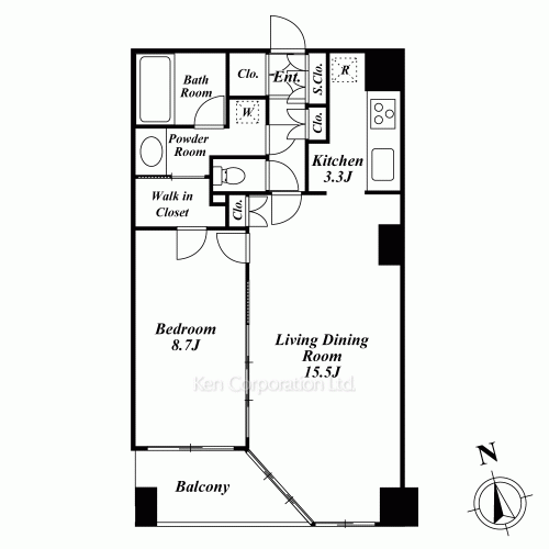 カスタリア高輪の写真 間取り