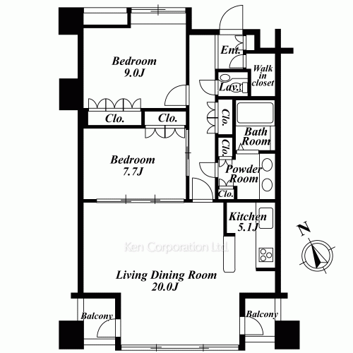 アーバンパーク代官山Ⅱの写真 間取り
