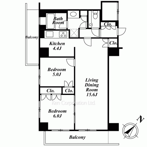 アーバンパーク代官山Ⅱの写真 間取り